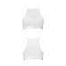 Спортивный топ с прозрачной вставкой Passion PS006 TOP white, размер S
