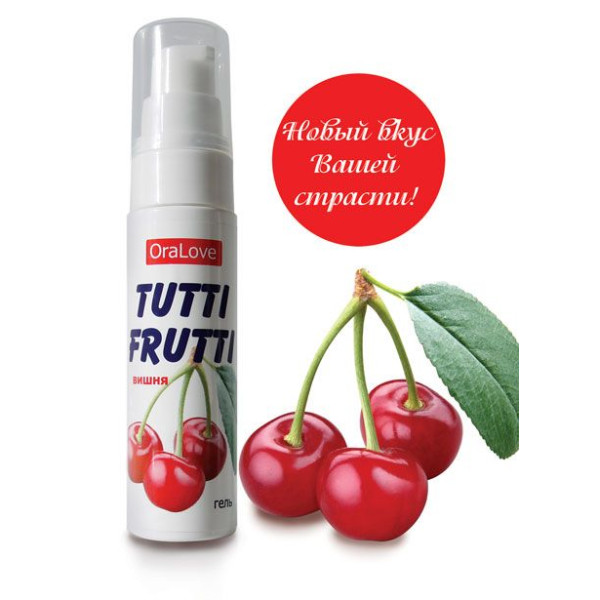 Оральный лубрикант Tutti-frutti вишня, 30 мл