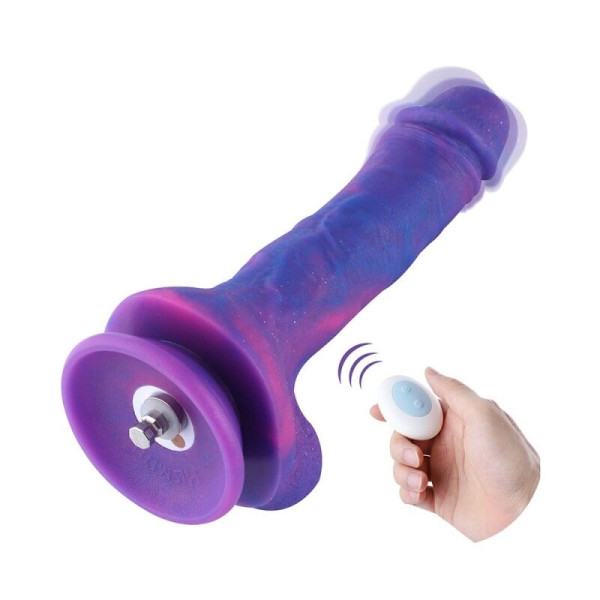 Фаллоимитатор 8.2? с вибрацией для секс-машин Hismith Purple Silicone Dildo with Vibe