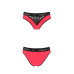 Трусики с широкой резинкой и кружевом Passion PS001 PANTIES red/black, размер XL