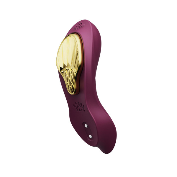 Смартвибратор в трусики Zalo - AYA Velvet Purple, насадка и пульт ДУ
