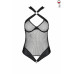 Сетчатый боди с халтером Amanda Body black - Passion, размер L/XL