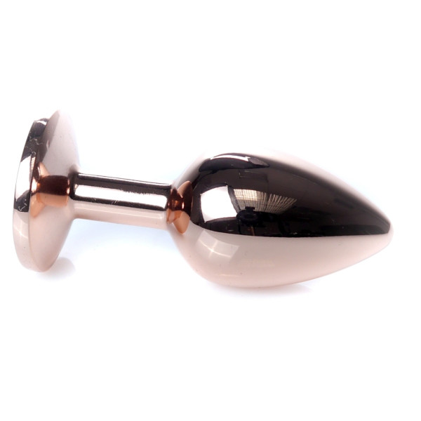 Анальная пробка Boss Series - Jewellery Red Gold PLUG Clear S