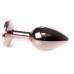 Анальная пробка Boss Series - Jewellery Red Gold PLUG Clear S