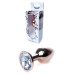 Анальная пробка Boss Series - Jewellery Red Gold PLUG Clear S