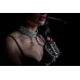 Ошейник Slave leather collar,white