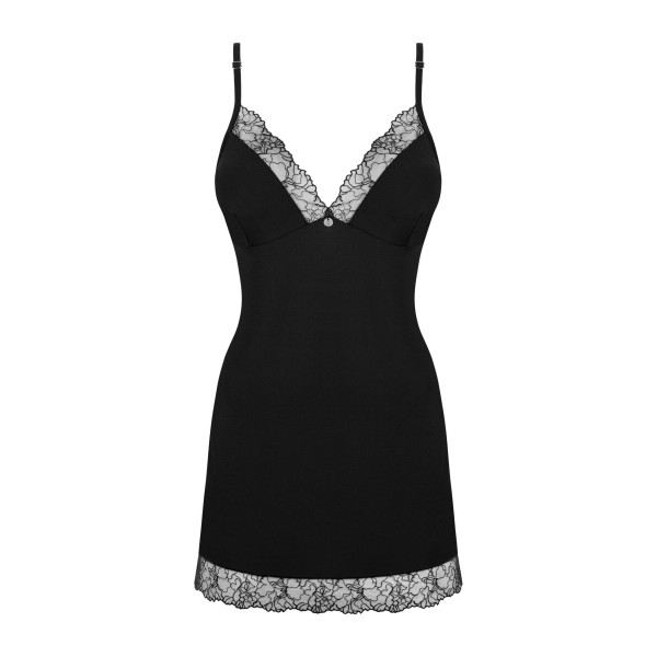 Сорочка и трусики Obsessive Bella Rou chemise & thong M/L