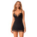Сорочка и трусики Obsessive Bella Rou chemise & thong M/L