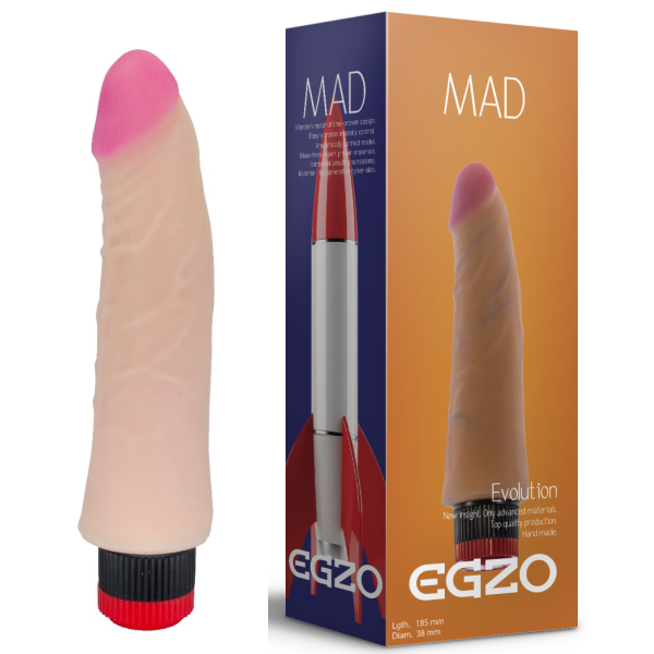 Вибратор EGZO Ciberskin, 18,5*3,8 см