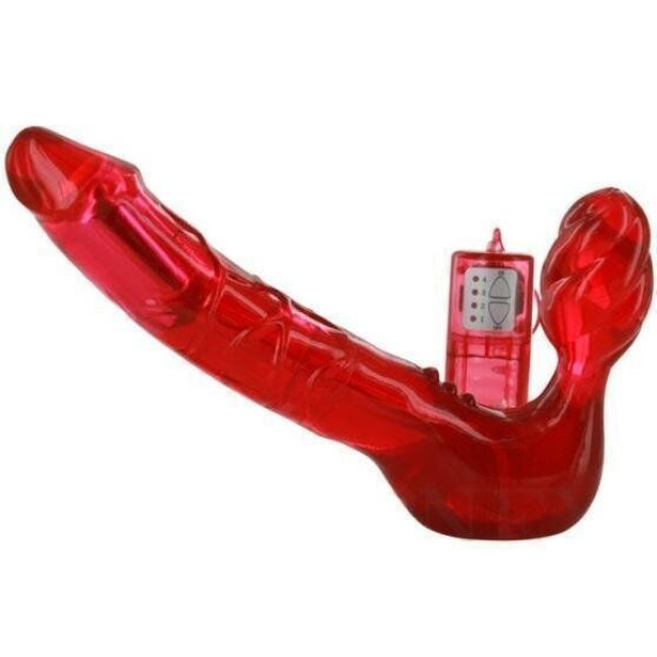 Без ременной вибро страпон Toy Joy Bend Over Boyfriend Red