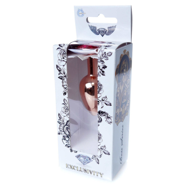 Анальная пробка Boss Series - Jewellery Red Gold PLUG Pink S