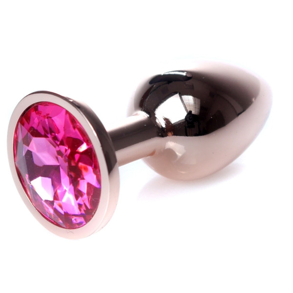 Анальная пробка Boss Series - Jewellery Red Gold PLUG Pink S