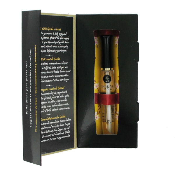 Стимулирующий блеск для губ Shunga LIPGLOSS - Sparkling Strawberry Wine