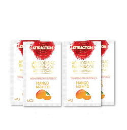 Пробник массажного масла с феромонами MAI PHEROMON MASSAGE OIL MANGO, 10 мл