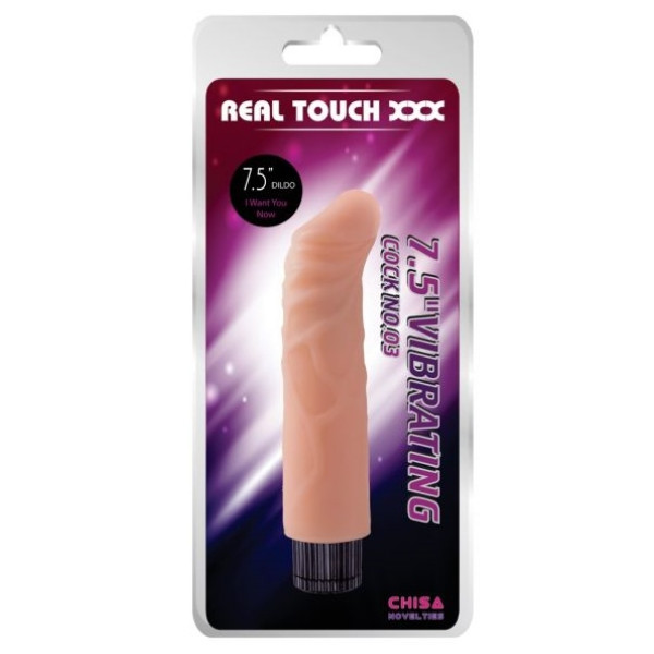 Вибромассажер CHISA Real Touch XXX - 7.5" Vibrating Cock No.03