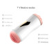 Мастурбатор с двумя входами на присоске Boss Series: Vibrating Masturbation Cup White