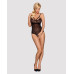 Кружевное боди с доступом 818-TED-1 teddy M/L, черное