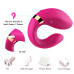 Вибромассажер для пар Boss Series с пультом ДУ - Couple Vibrator Pink USB 9 Function