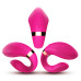 Вибромассажер для пар Boss Series с пультом ДУ - Couple Vibrator Pink USB 9 Function