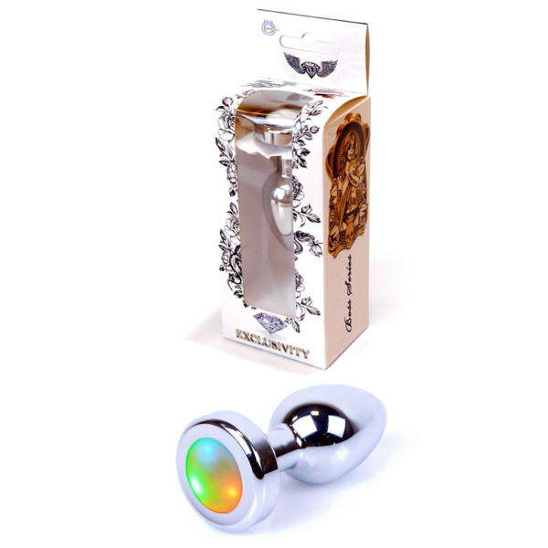 Анальная пробка Boss Series - Jewellery PLUG Disco Flashlight S