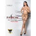 Телесные колготки с открытым доступом Passion TIOPEN 011 beige (20 den), с контрастными шортикам, размер 5