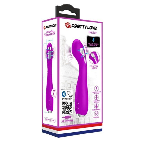Смарт вибратор Pretty Love - HECTOR G-SPOT VIBRATOR с электростимуляцией, 19,5 см