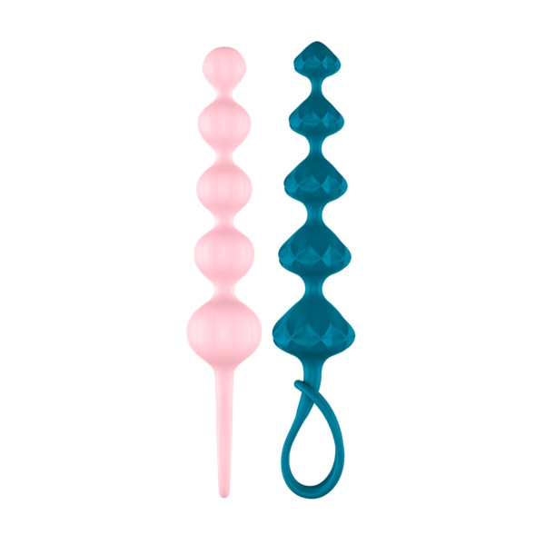 Набор анальных игрушек Satisfyer Love Beads Pink / Green, 2 шт