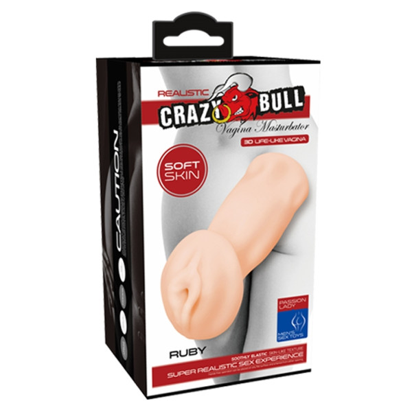Мастурбатор-вагина Crazy Bull - Ruby Vibration
