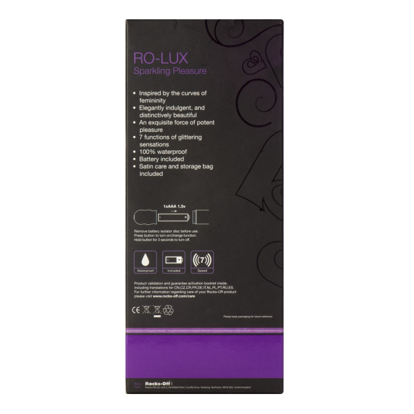 Вибратор Rocks Off RO-Lux Sparkling Purple