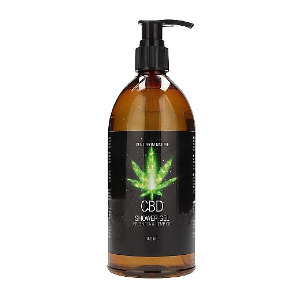 Набор для ванны и душа CBD Luxe Care set - GREEN TEA & HEMP OIL, 2 предмета
