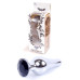 Анальная пробка Boss Series - Jewellery Silver BUTT PLUG Black