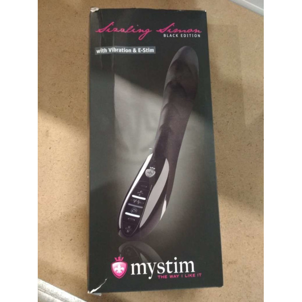 Вибратор с электростимуляцией Mystim Sizzling Simon eStim Black (мятая упаковка)