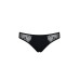 Трусики-слипы с кружевной сеточкой Dina Thong black - Passion, размер XXL/XXXL
