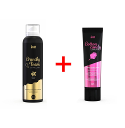 INTT Promo 2: Массажная пена Crunchy Foam Vanilla (150 мл) + смазка Cotton Candy (100 мл)