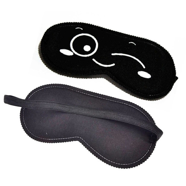 Закрытая маска на глаза Smile BLACK