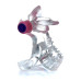 Эрекционное вибро кольцо BOSS - Tongue Vibro Cock Ring Clear