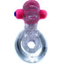 Эрекционное вибро кольцо BOSS - Tongue Vibro Cock Ring Clear