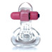 Эрекционное вибро кольцо BOSS - Tongue Vibro Cock Ring Clear