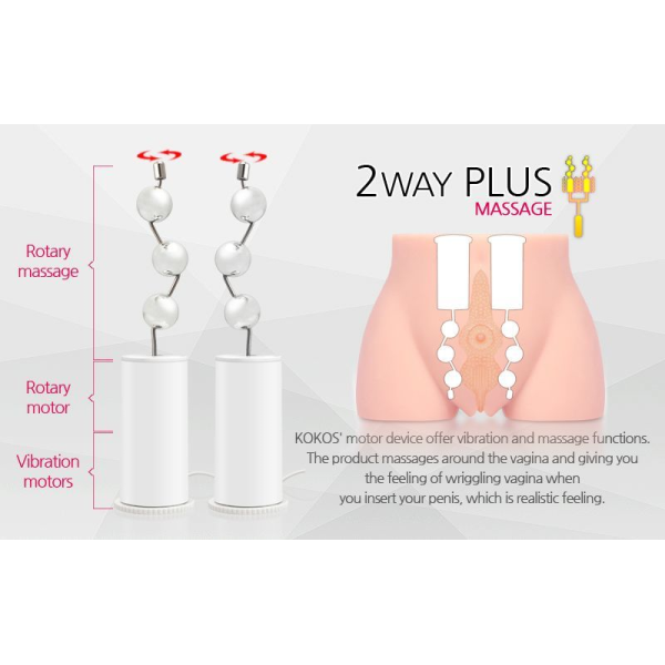 Мастурбатор полуторс Kokos Cherry Deluxe с вибрацией