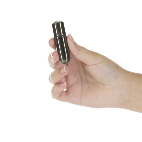 Вибропуля PowerBullet - First-Class Bullet 2.5 with Key Chain Pouch, Gun Metal