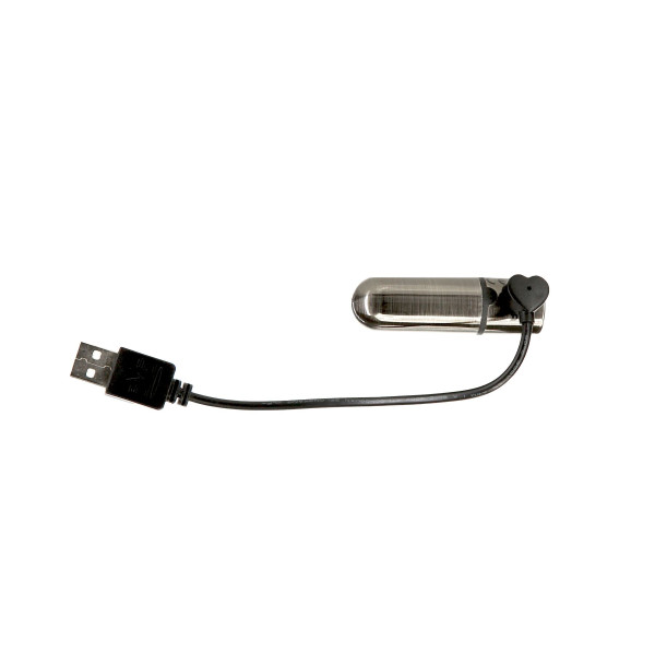 Вибропуля PowerBullet - First-Class Bullet 2.5 with Key Chain Pouch, Gun Metal
