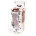 Анальная пробка Boss Series - Jewellery Silver Heart PLUG Red S