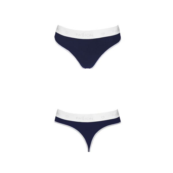 Спортивные трусики-стринги Passion PS007 PANTIES navy blue, размер L