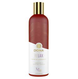 Натуральное массажное масло DONA Relax - Lavender & Tahitian Vanilla