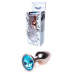 Анальная пробка Boss Series - Jewellery Red Gold PLUG Light Blue S
