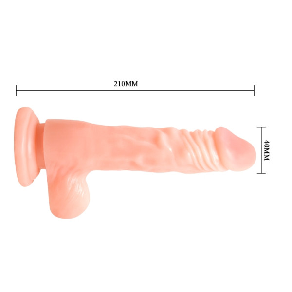 Вибратор на присоске BAILE - COCK, 21 cм