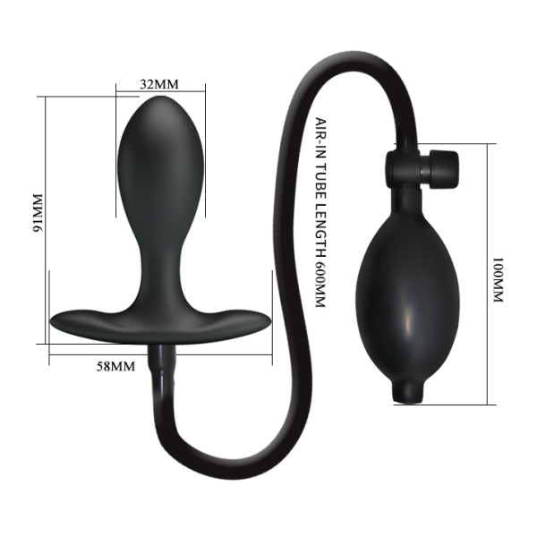 Анальный стимулятор расширяющийся Pretty Love Inflable Anal Plug