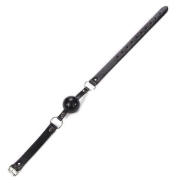 Кляп шар Classic plastic Black,