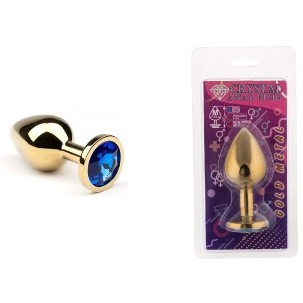 Анальная пробка, Gold Sapphire, M
