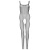 Бодистокинг Leg Avenue Suspender Bodystocking One size Black, крупная сетка, доступ